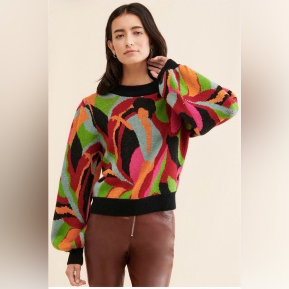 Farm Rio The Multicolor Dance Knit Sweater - Picture 2 of 7